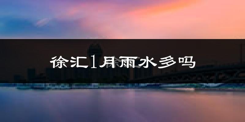 徐汇1月雨水多吗?