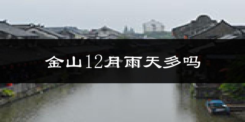 金山12月雨天多吗?