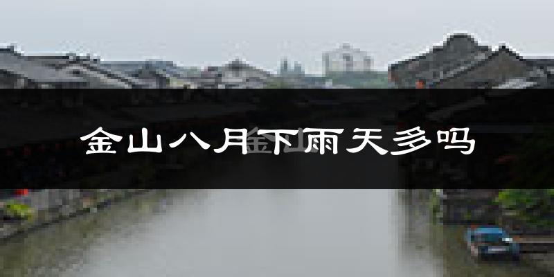 金山八月下雨天多吗?金山8月份降雨量多少?