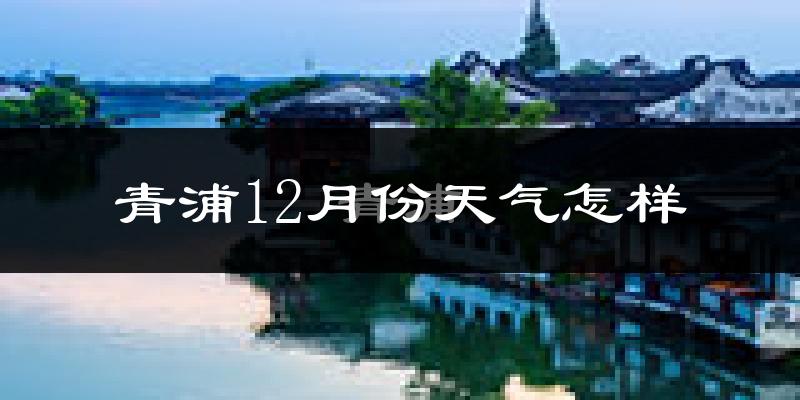 青浦12月份天气怎样?青浦十二月冷不冷?
