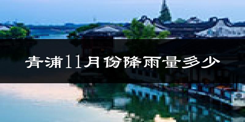 青浦11月份降雨量多少?青浦十一月下雨多吗?