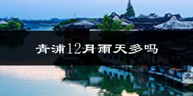 青浦12月雨天多吗?