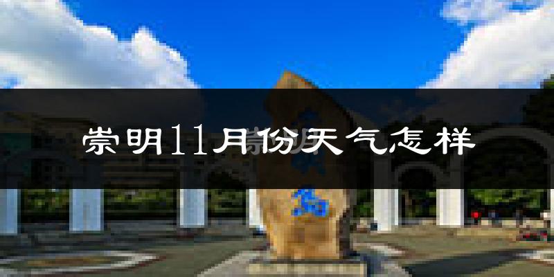 崇明11月份天气怎样?崇明十一月冷不冷?