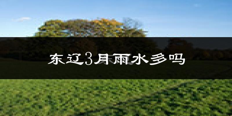 东辽3月雨水多吗?