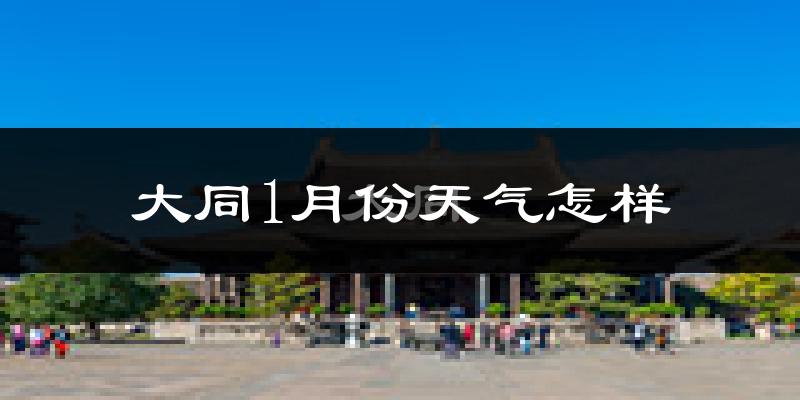 大同市1月份天气如何?很冷吗?