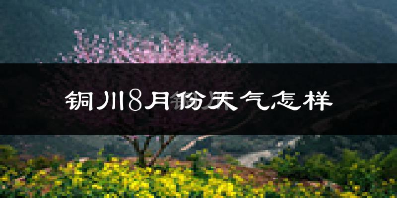 铜川市8月份天气如何?很热吗?