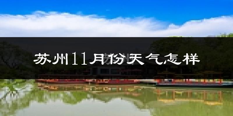 苏州11月份天气怎样?苏州十一月冷不冷?